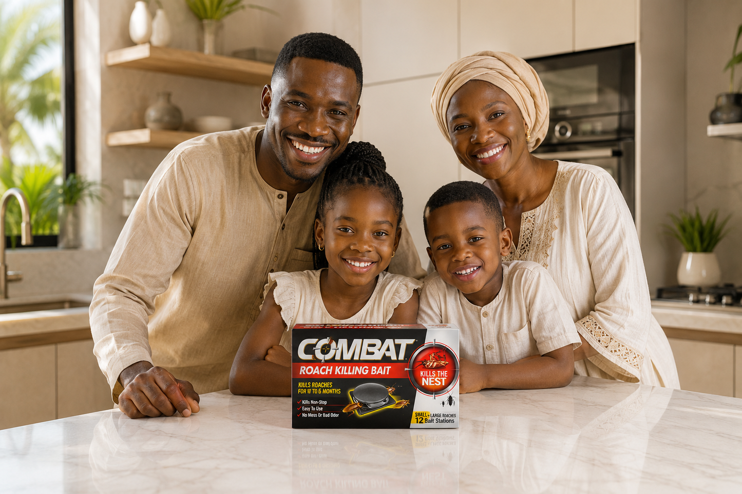 Combat™ – Appâts Anti-Cafards Professionnels (12 Pièges)