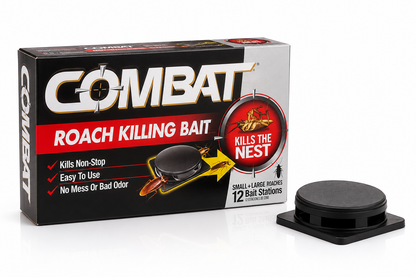 Combat™ – Appâts Anti-Cafards Professionnels (12 Pièges)
