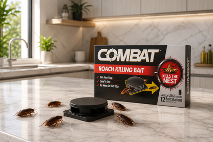 Combat™ – Appâts Anti-Cafards Professionnels (12 Pièges)