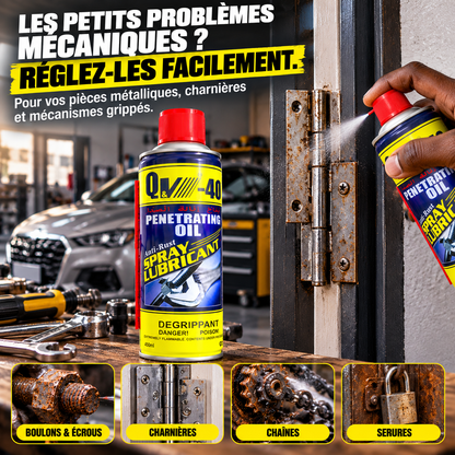 BS-40 Spray Dégrippant Multifonction 450 ml | Paiement à la Livraison 🔧