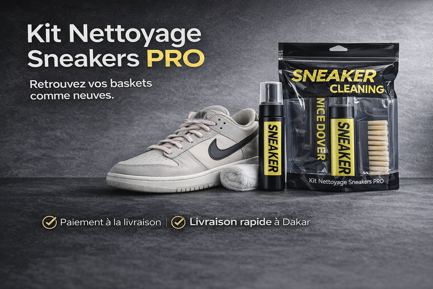 Kit Nettoyage Sneakers Pro – Des Sneakers Comme Neuves, Sans Effort